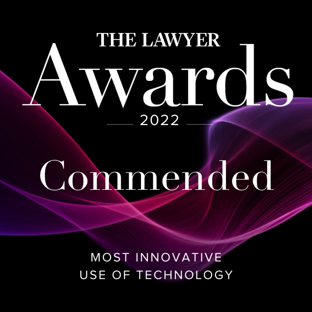 At The Lawyer Awards 2022, Pogust Goodhead was Highly Commended (third place) in the Most Innovative Use of Technology category and nominated for Boutique Firm of the Year.